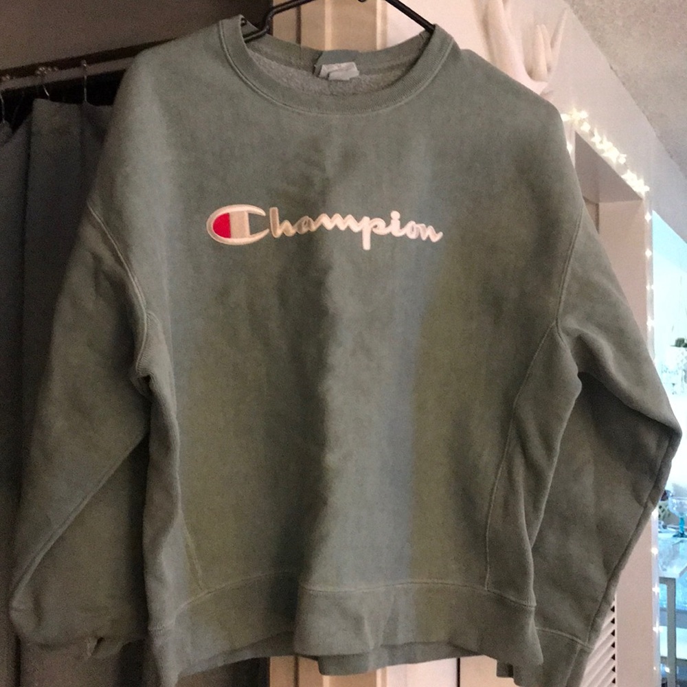Vintage Champion Crew Neck - Moss Green